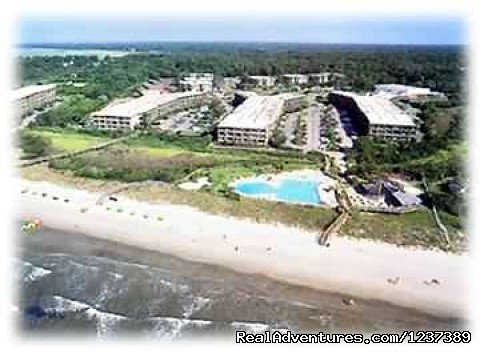 View from Air of Resort | OCEAN RESORT w/Largest Pool On Island On Beach | Image #4/16 | 