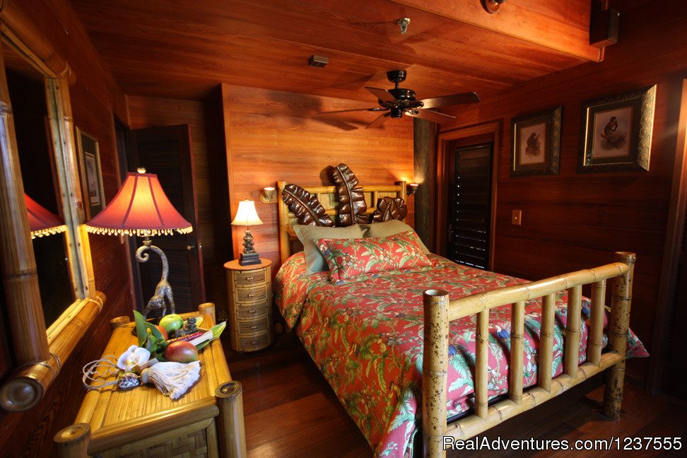 The Captain's Quarters/ Master Bedroom  w/ bath & balcony. | Seabird Key, Private Island,  Sandy beach & boat | Image #8/24 | 