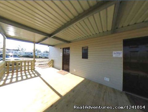 Porch area Laundy and Restrooms | Image #6/6 | Texan RV Ranch