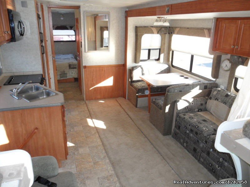 Conquest Super-C Motorhome, Living Room | Privately Owned 'CONNIE' 34' Class Super-C RV | Image #12/12 | 