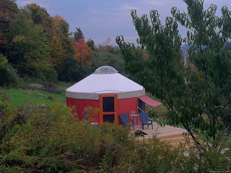 16' diameter Yurt | Yurt for Rent- Private Nature Retreat | Waterville, New York  | Vacation Rentals | Image #1/12 | 