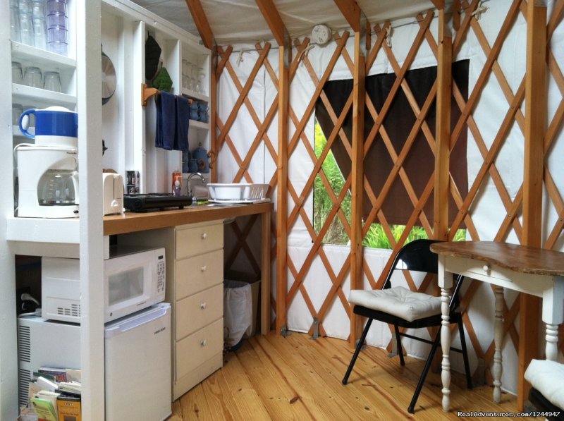 Kitchen | Yurt for Rent- Private Nature Retreat | Image #3/12 | 