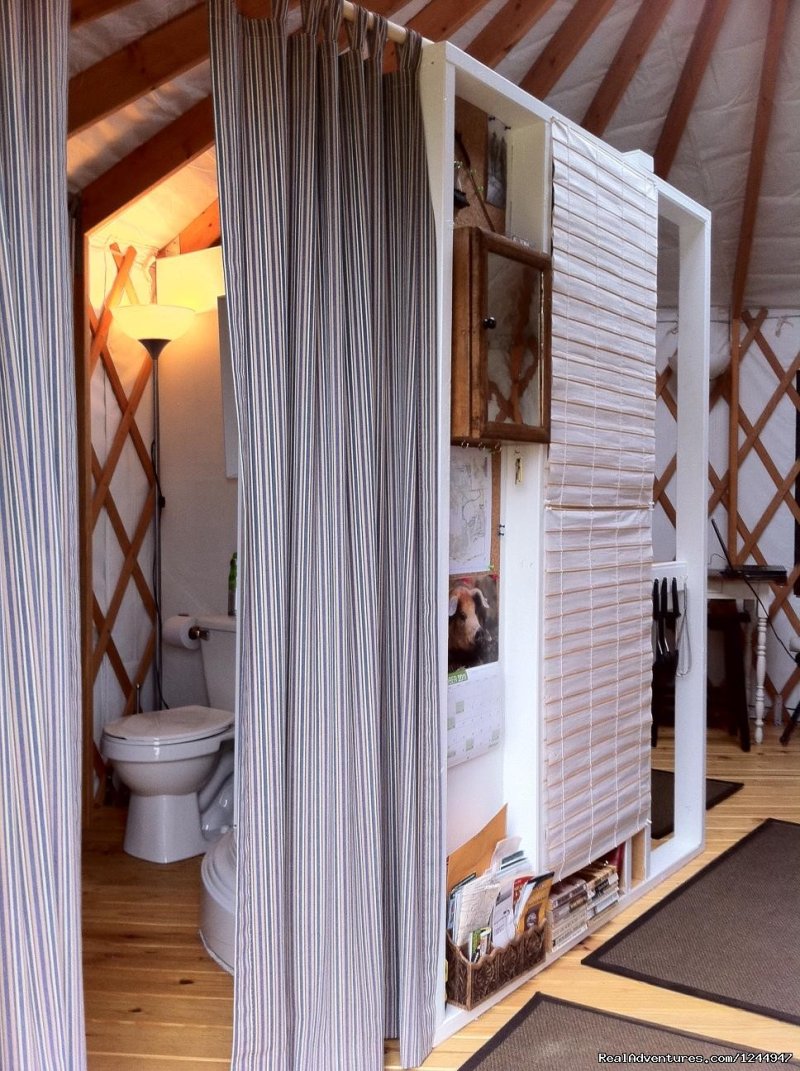 Bathroom | Yurt for Rent- Private Nature Retreat | Image #6/12 | 