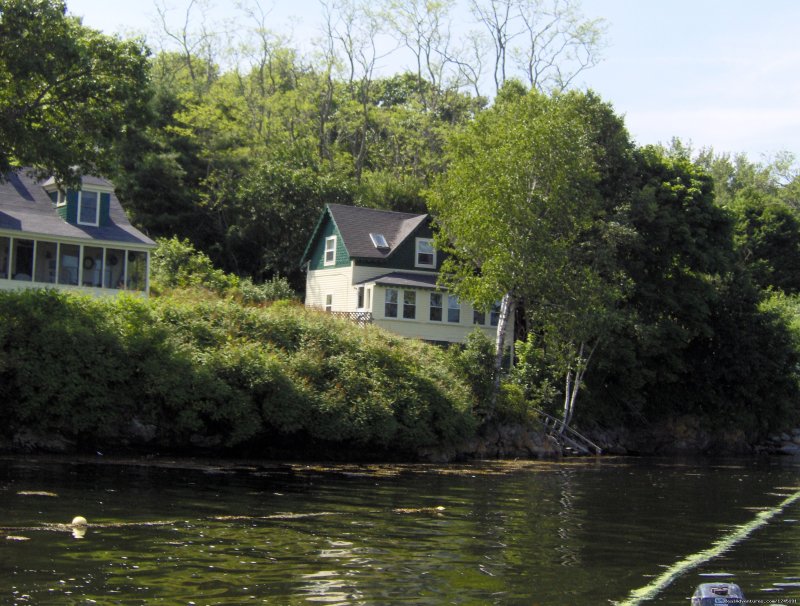 View from the dock. | Quiet Maine Waterfront Cottage | Image #2/15 | 
