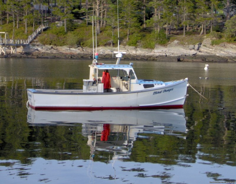 Our Lobster Boat  F/V Mindchanger | Quiet Maine Waterfront Cottage | Image #12/15 | 
