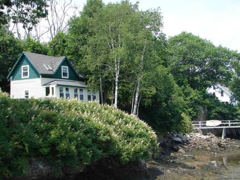 The cottage from our dock. | Quiet Maine Waterfront Cottage | Georgetown, Maine  | Vacation Rentals | Image #1/15 | 