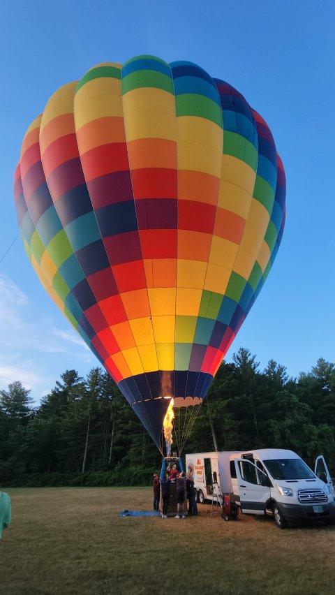 Filling Balloon With Hot Air!