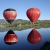Morning Star Balloons Reflective in Flight