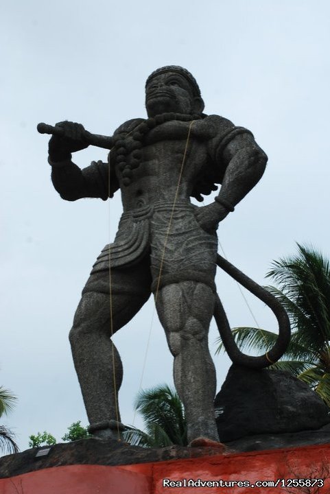 Another view Anjaneya Statue few meters from Uthradam Resort | Top luxury resort in Ezhimala, Kerala, India | Image #8/19 | 