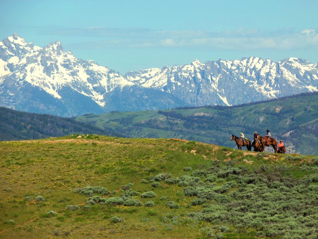 Teton views from one of our rides | Red Rock Ranch | Image #2/2 | 