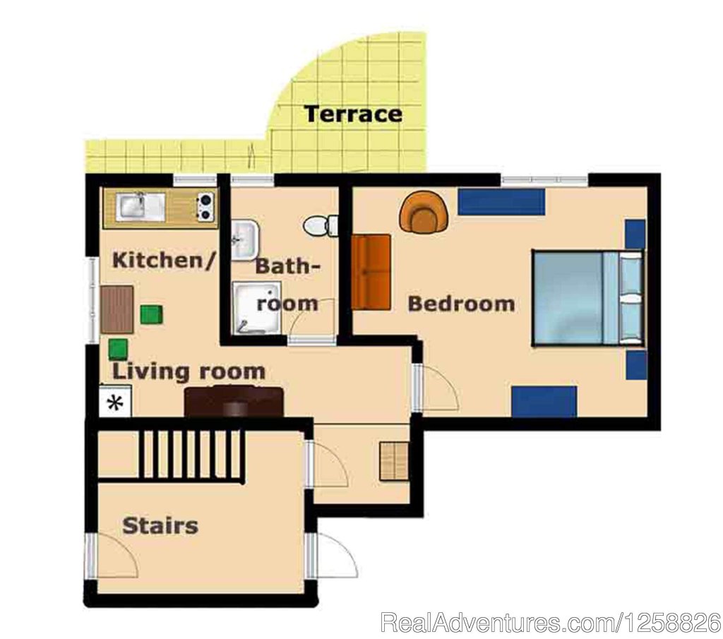 Floor plan apartment Cantinetta | Holiday Home I Due Padroni - Wine region Milan | Image #16/18 | 