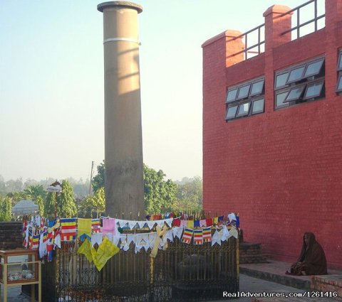 The Asokan pillar at Lumbin