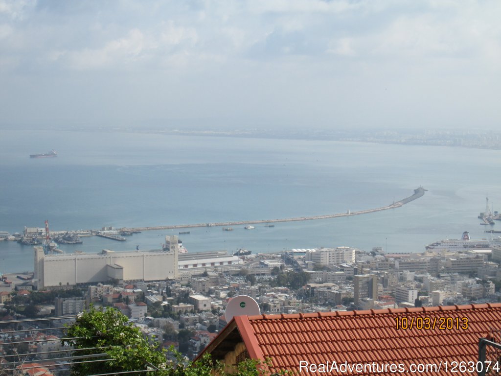Haifa ' from mount Carmel on winter day | Stella- Maris Hosting: Vacation  Rental | Image #17/17 | 
