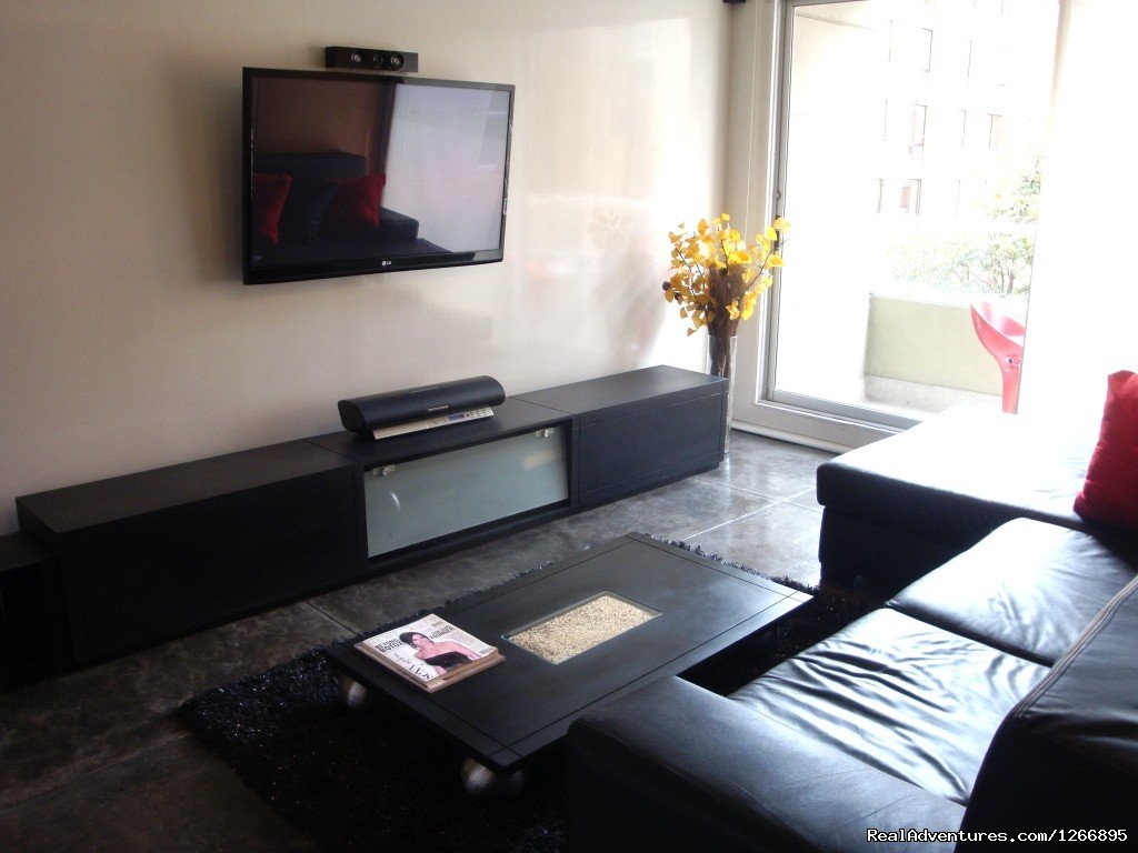 TV living room | Modern Furnished Apartment In Zona Rosa Bogota | Image #3/8 | 