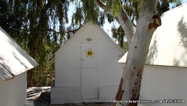 White wooden hut | Water sports and fun at beach campsite in Paros | Image #5/10 | 