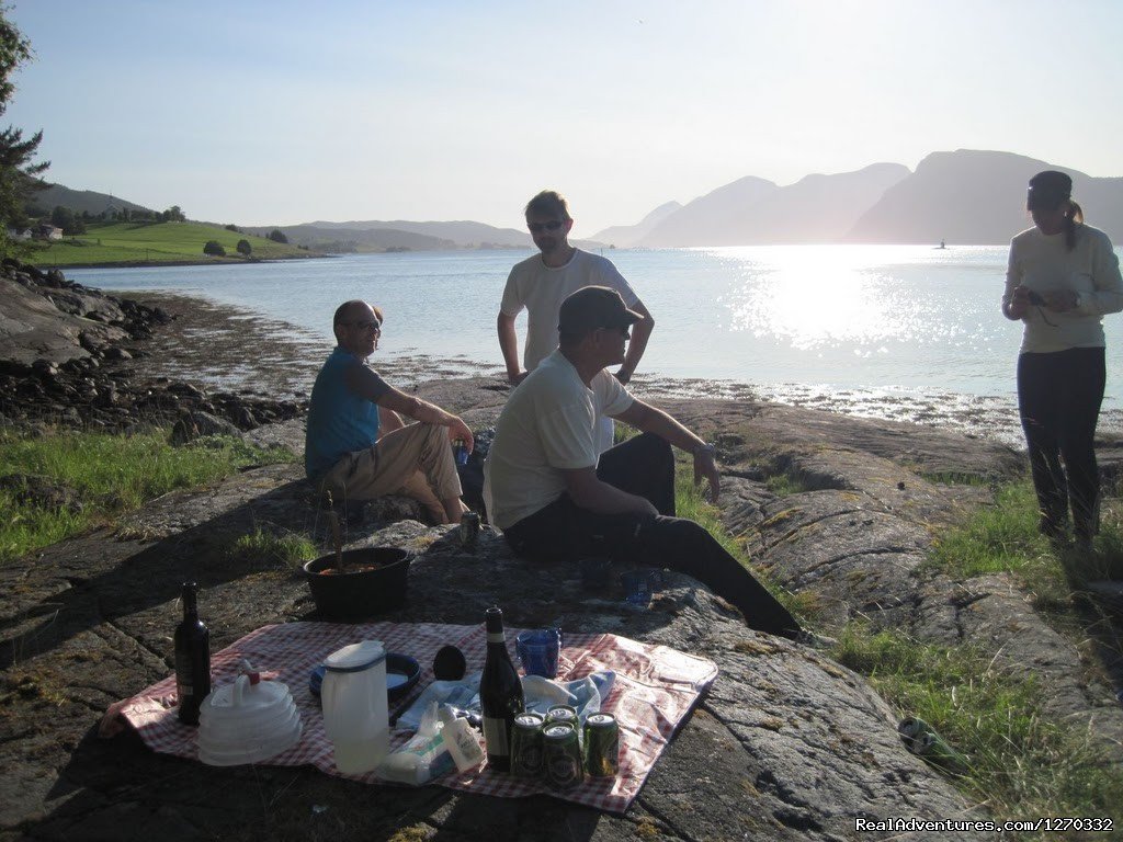 Rock Dinner | Sea Kayaking in the top of Fjord Norway | Image #7/11 | 
