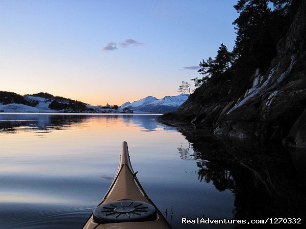 Quiet winter kayaking | Sea Kayaking in the top of Fjord Norway | Image #8/11 | 