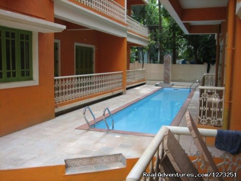 Exterior Pool | Image #3/3 | fully furnished apartment in North Goa, Calangute
