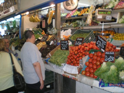 Visit to the local market for food shopping