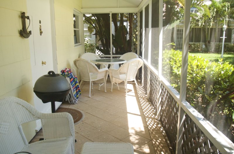 King studio private screened-in porch | Cottages by the Ocean - Studios and 1/1 | Image #10/26 | 