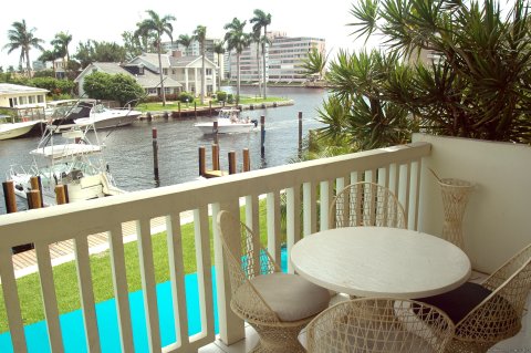 Balcony with marina and Intracoastal Waterway views | Image #9/25 | Yacht and Beach Club - Waterfront Condo