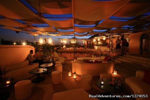 Romantic cafe in Marrakech