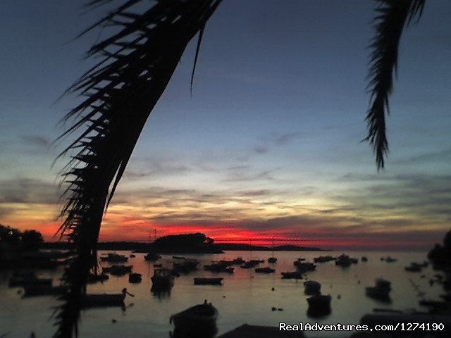 Balcony Sunset View | Seafront&beachfront exclusive Villa Domus Marini | Image #13/26 | 