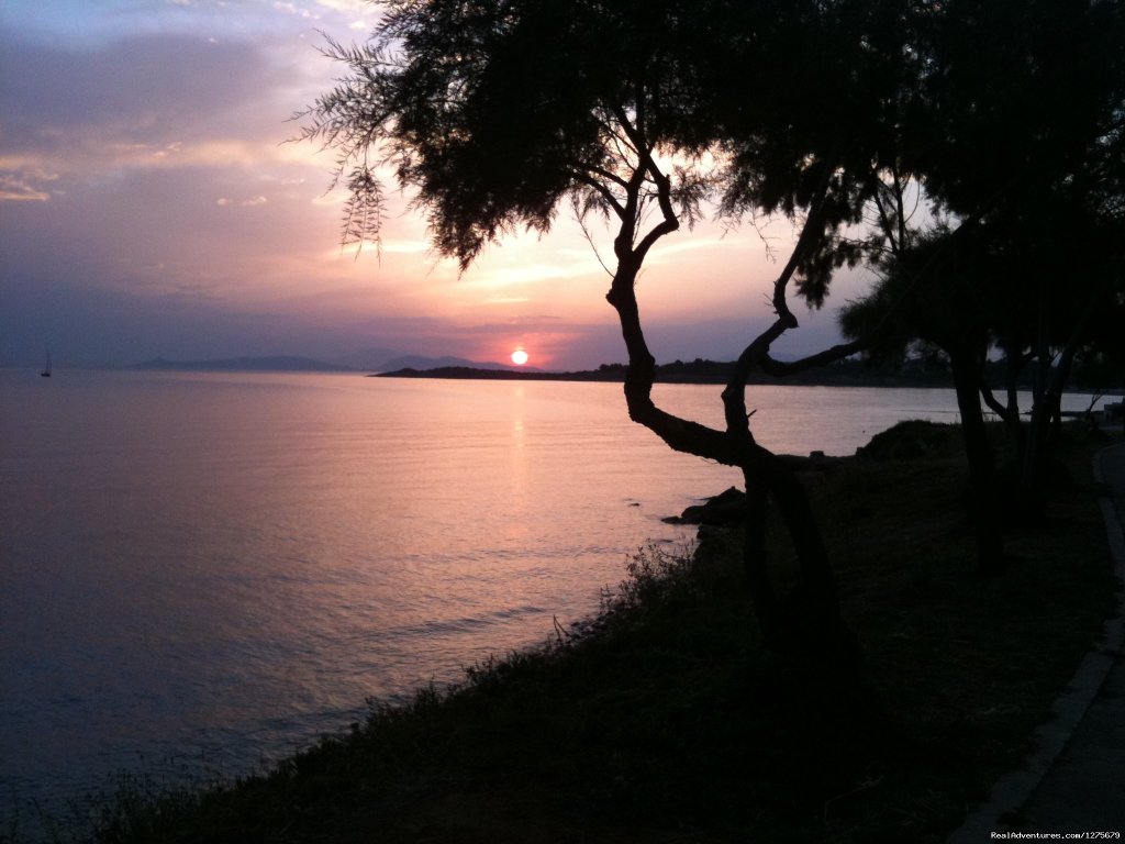 sunset from Anavissos | Holiday Apt- panoramic views of the Athens Riviera | Image #13/20 | 