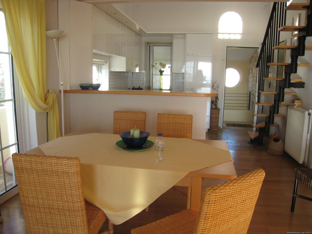 The dining room | Holiday Apt- panoramic views of the Athens Riviera | Image #16/20 | 