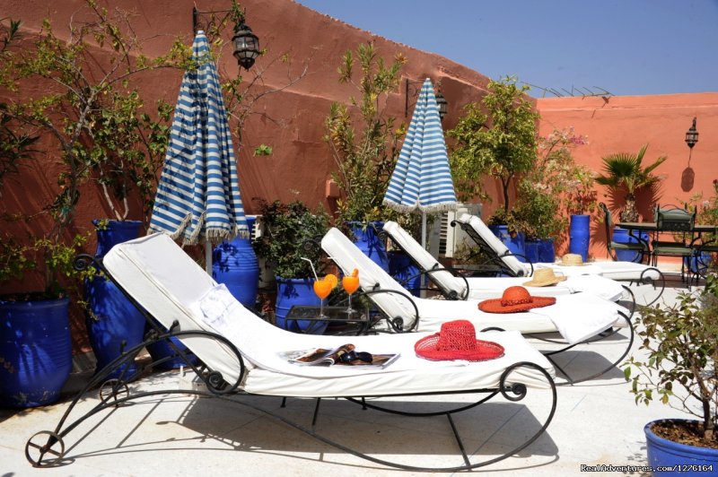 Our sunny roof terrace | Traditional riad in medina of Marrakech | Temara - Rabat, Morocco | Bed & Breakfasts | Image #1/26 | 