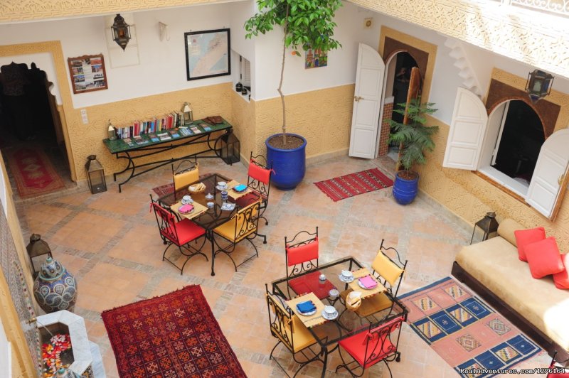 Breakfast in the courtyard | Traditional riad in medina of Marrakech | Image #10/26 | 