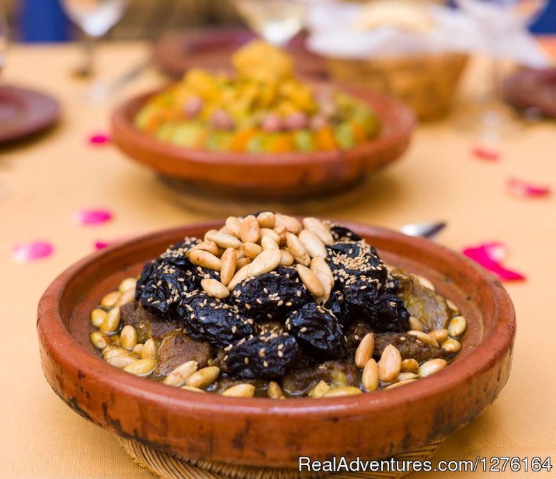 Beef and prunes prepared in the riad | Traditional riad in medina of Marrakech | Image #14/26 | 