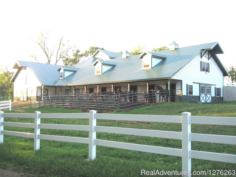 Front view of our barn | Vacation at Iowa's all inclusive DD Guest Ranch | Image #3/13 | 
