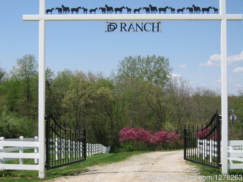 Entrance to our ranch | Vacation at Iowa's all inclusive DD Guest Ranch | Image #2/13 | 