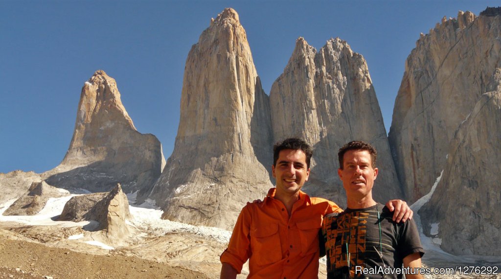 Your hosts Felipe and Perry in Torres del Paine, Chile | Fully Hosted Patagonian Overland Odyssey | Puerto Varas, Chile | Eco Tours | Image #1/6 | 
