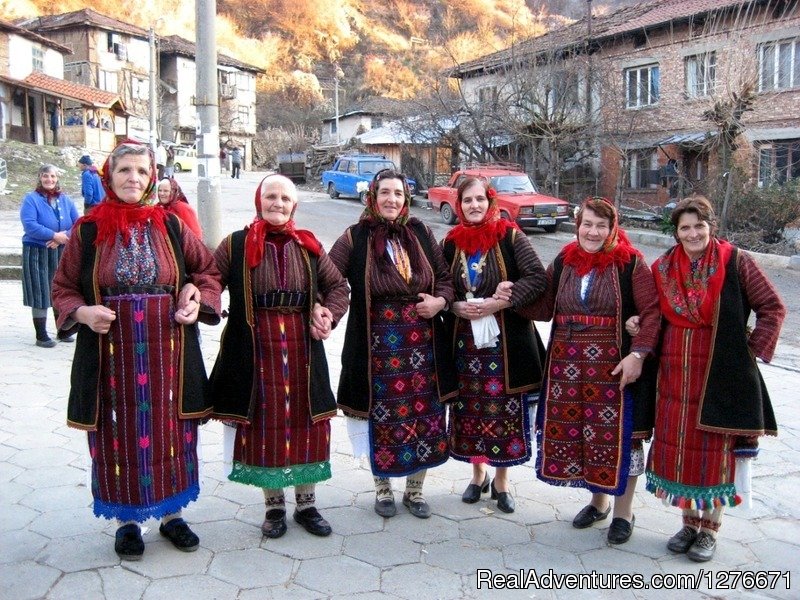 Old ladies in traditional clothes in Pirin Mountains | Hiking in Bulgaria with a Private Guide | Image #16/23 | 
