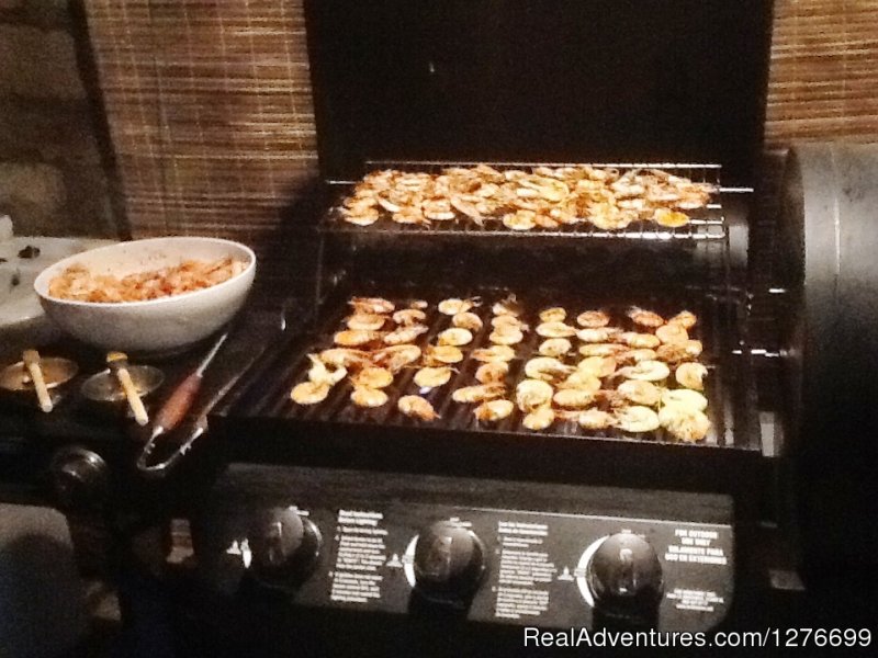 Prawn BBQ dinner getting ready. | Hotel and Eco Resort with Beach chalets | Image #24/26 | 