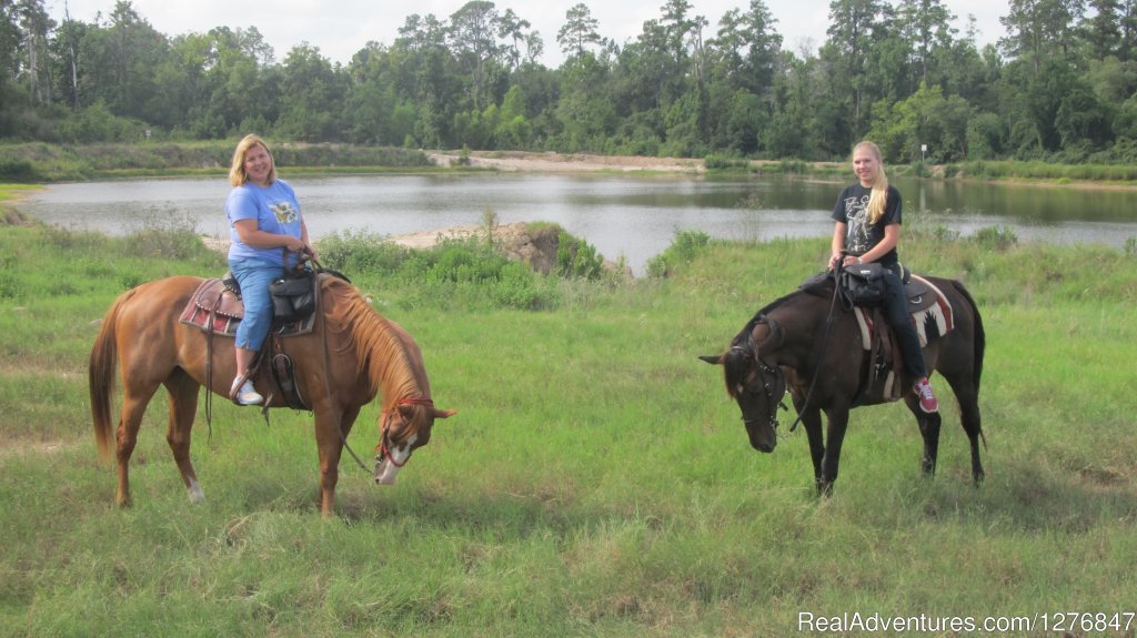 The alligators might be out sunning, but you never know. | Horseback riding/lessons on beautiful Spring Creek | Image #12/24 | 