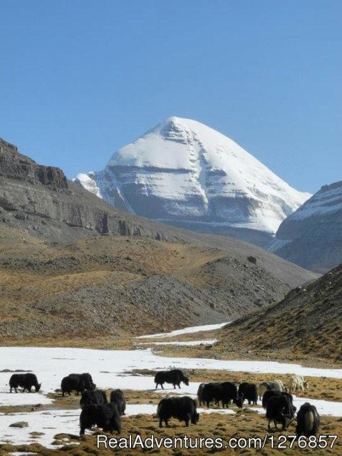 Mt. Kailash in Tibet while on the tour