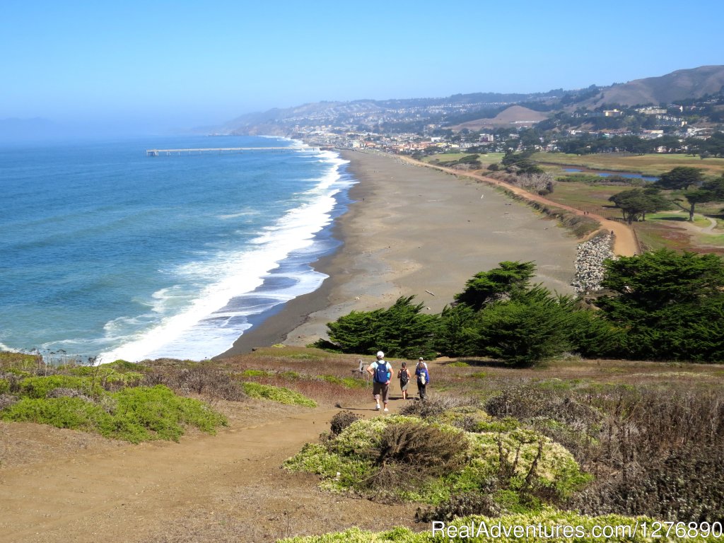 The view toward Pacifica Pier | Inn to Inn Hiking to San Francisco and Monterey | Image #13/17 | 