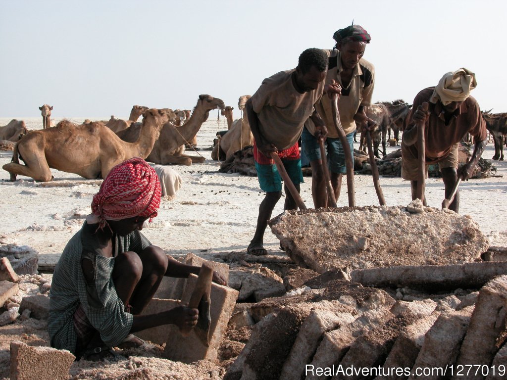 Local Salt Mining | Natural fireworks in the Danakil Depression | Mekelle, Ethiopia | Sight-Seeing Tours | Image #1/6 | 