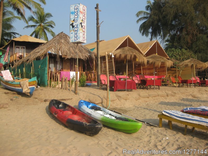 Restaurant with huts | DucknChill-Agonda, Huts, Bar and Restaurant | Agonda, India | Hotels & Resorts | Image #1/10 | 
