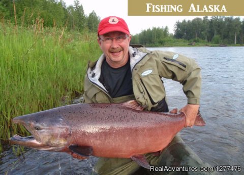 June Alaska king salmon fishing