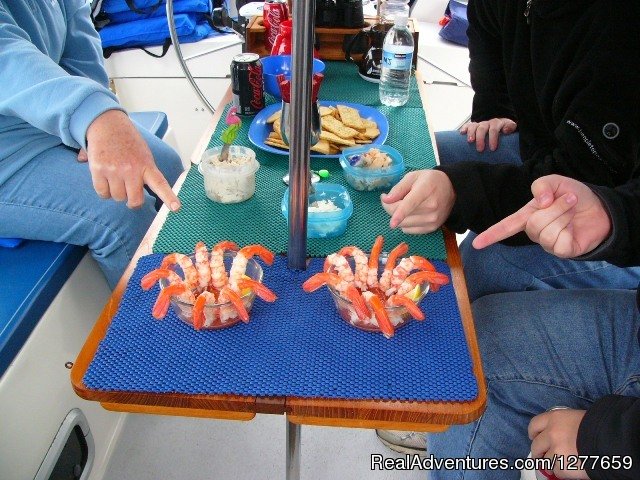 We carry shrimp and crab pots for additional seafood options | Sound Sailing- Crewed Sailboat Charters in Alaska | Image #14/21 | 