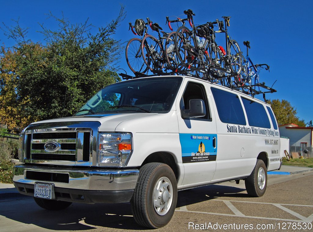 The SAG wagon is never to far behind | Santa Barbara Wine Country Cycling Tours | Image #10/17 | 