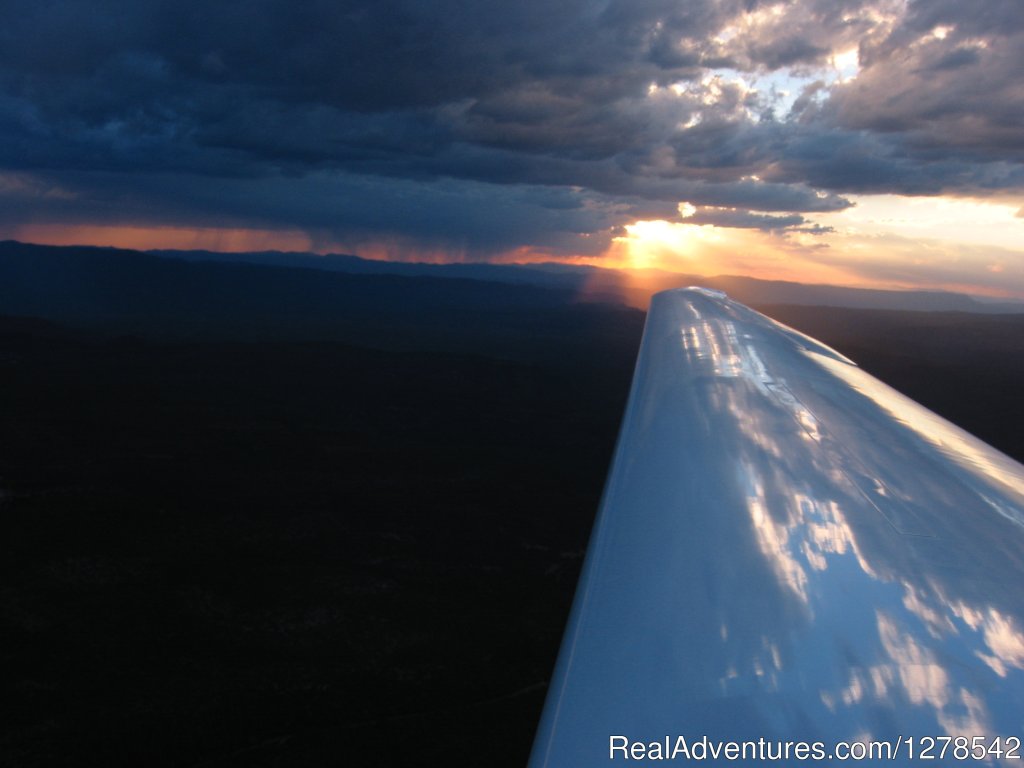 Sunset over Payson Arizona | Sky King Soaring, LLC | Payson, Arizona  | Scenic Flights | Image #1/1 | 