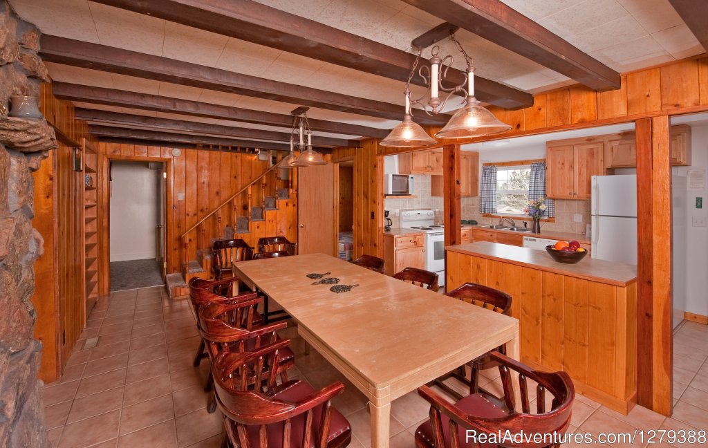 Cabin 20 kitchen and dining | Valhalla Resort | Image #5/23 | 