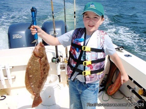 Brians Son With His 1st Keeper Fluke | D.C. Outdoor Adventures | Image #7/26 | 