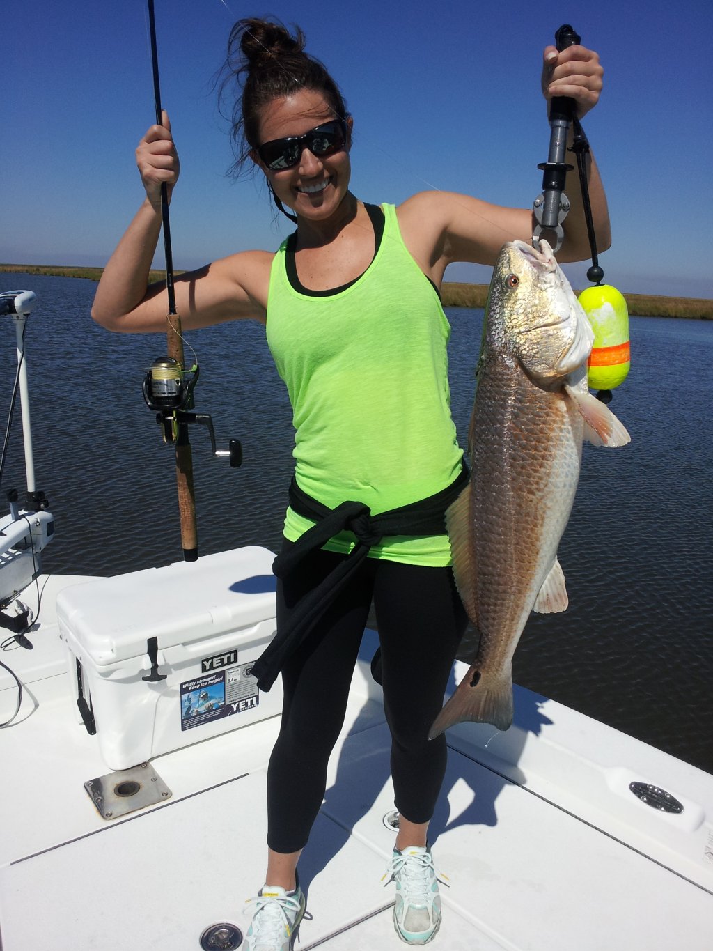 Cute Girl Fishing | South Louisiana Red Fishing Charters | Image #10/21 | 