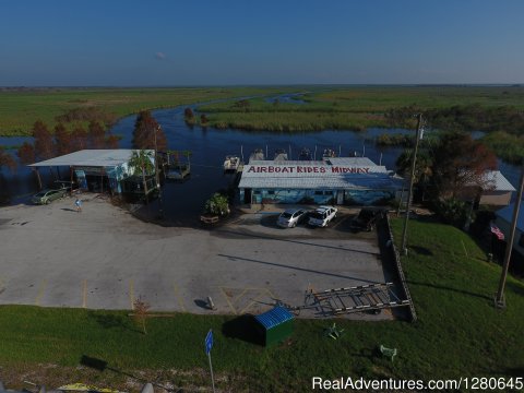 Ariel view of Midway Airboats | Image #2/15 | Midway Airboat Rides on St. Johns River